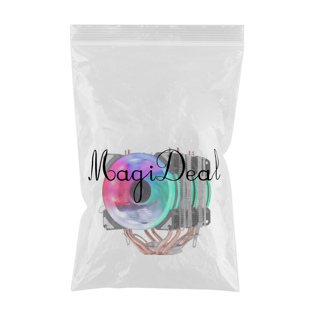 CPU Cooler Dual Cooling Tower RGB Fans for AMD Intel Dual tower 3 fans