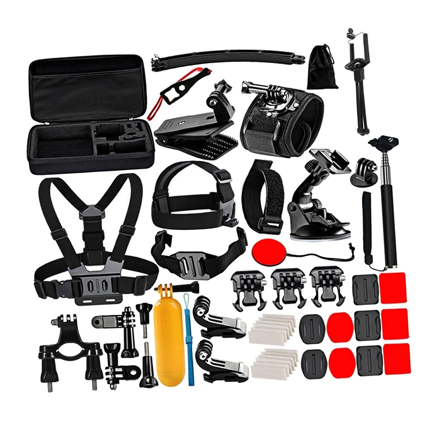 50 Pcs Action Camera Accessory Kit for GoPro HERO9 8 Black 7 6 5 Session 3 2