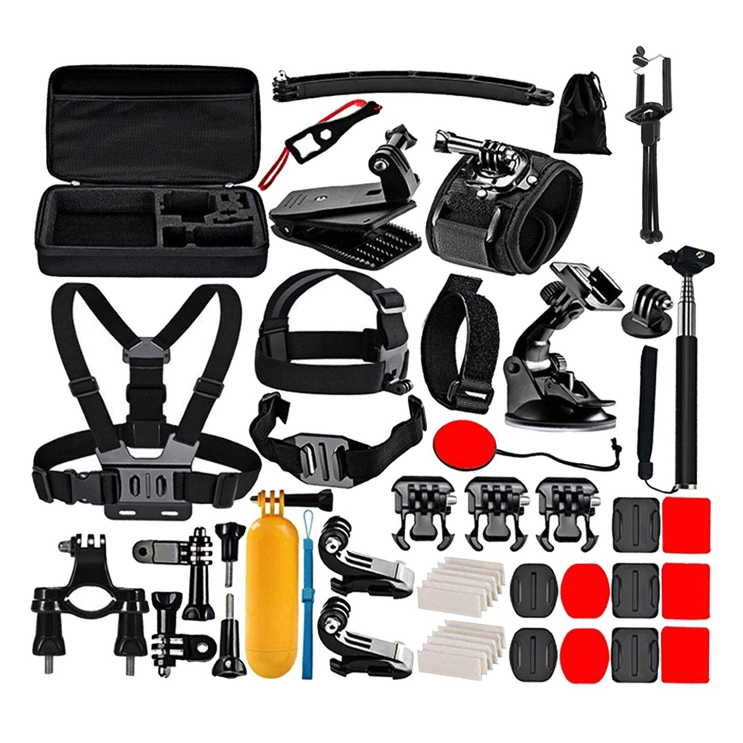 50 Pcs Action Camera Accessory Kit for GoPro HERO9 8 Black 7 6 5 Session 3 2