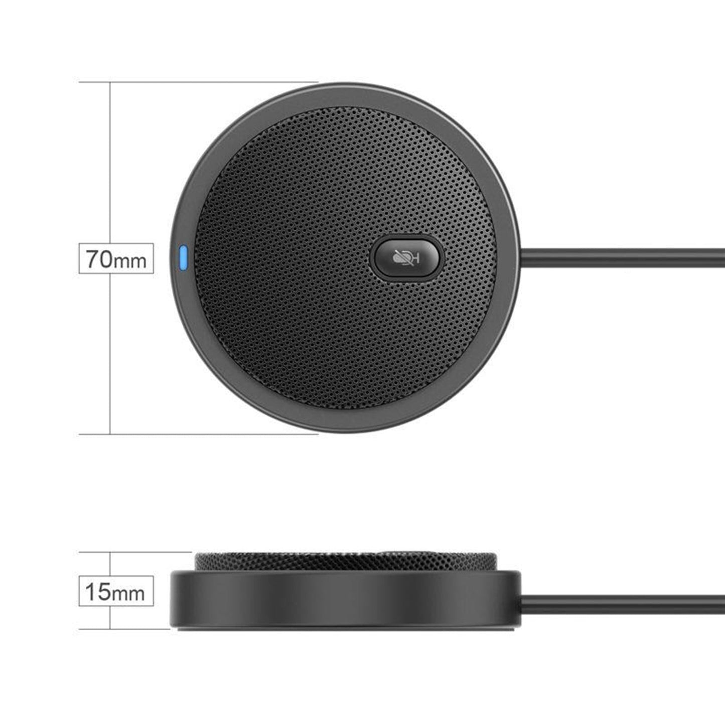 Omnidirectional Microphone Meeting Stereo Plug & Play Office Sound Recording