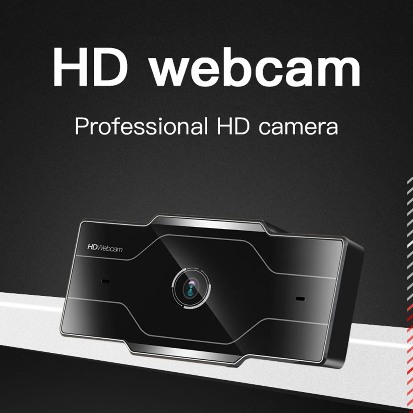 Webcam HD Web Camera Cam Microphone For PC Laptop 2K Silver
