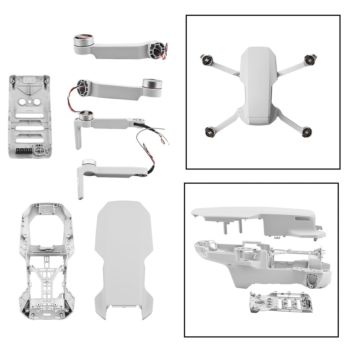 Arm Body Middle Bottom Upper Cover for DJI Mavic Mini 2 Left Back Arm