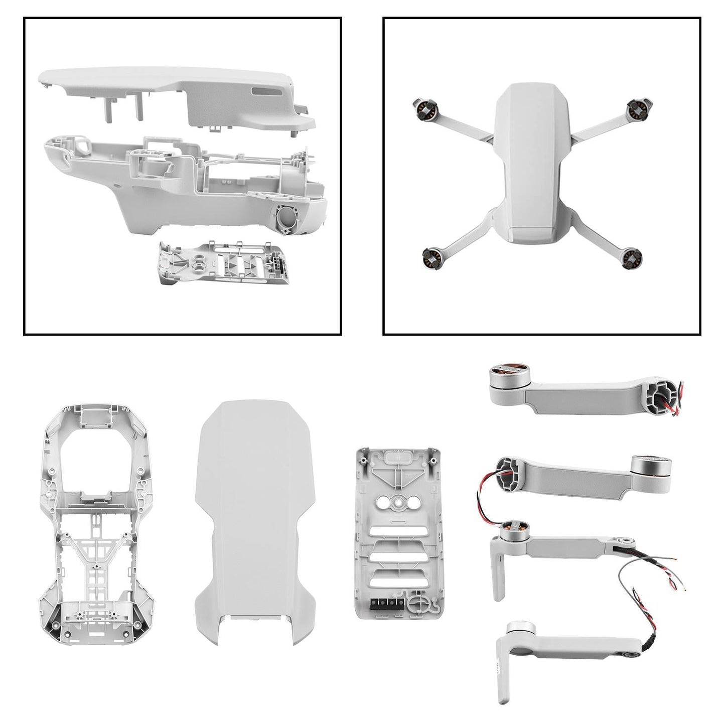 Arm Body Middle Bottom Upper Cover for DJI Mavic Mini 2 Left Back Arm