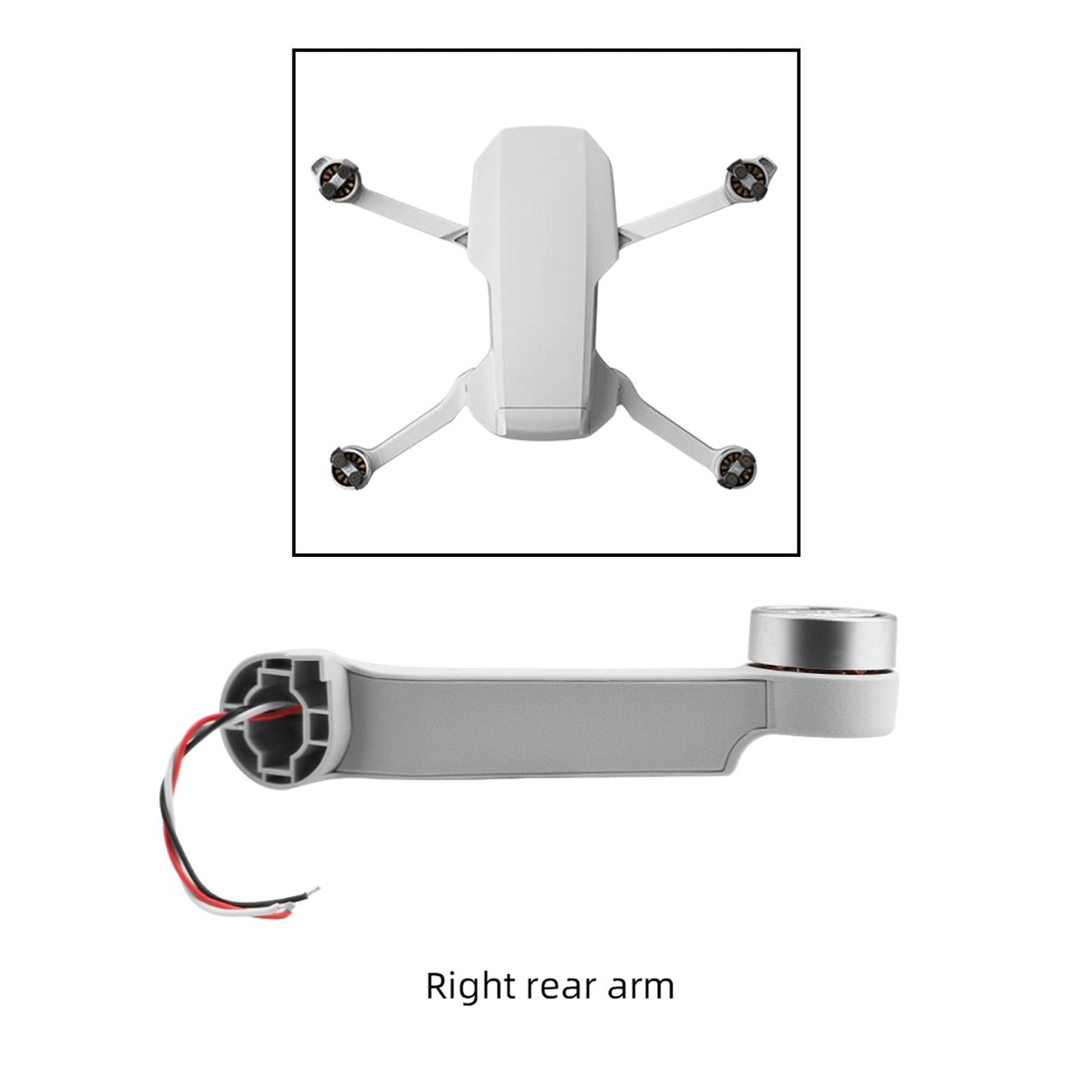 Arm Body Middle Bottom Upper Cover for DJI Mavic Mini 2 Right Back Arm