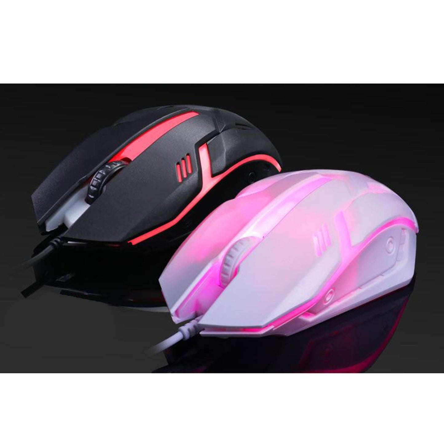 Gaming Wired 1600 DPI Computer Mice Laptop for Windows 7/8/10/XP Vista White