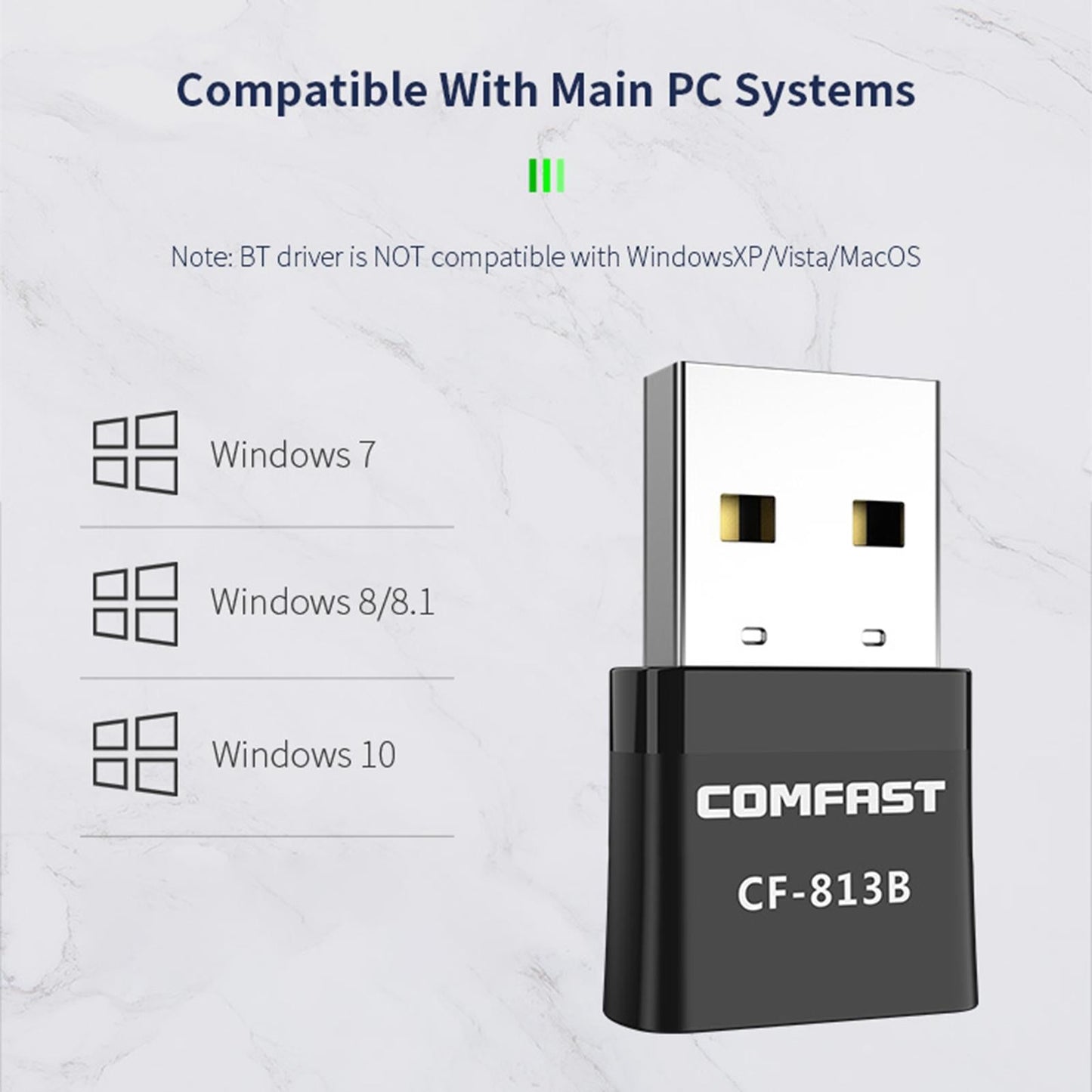 Portable USB 2.0 WiFi Dongle Dual Band Dongle 650Mbps Home Network Card New