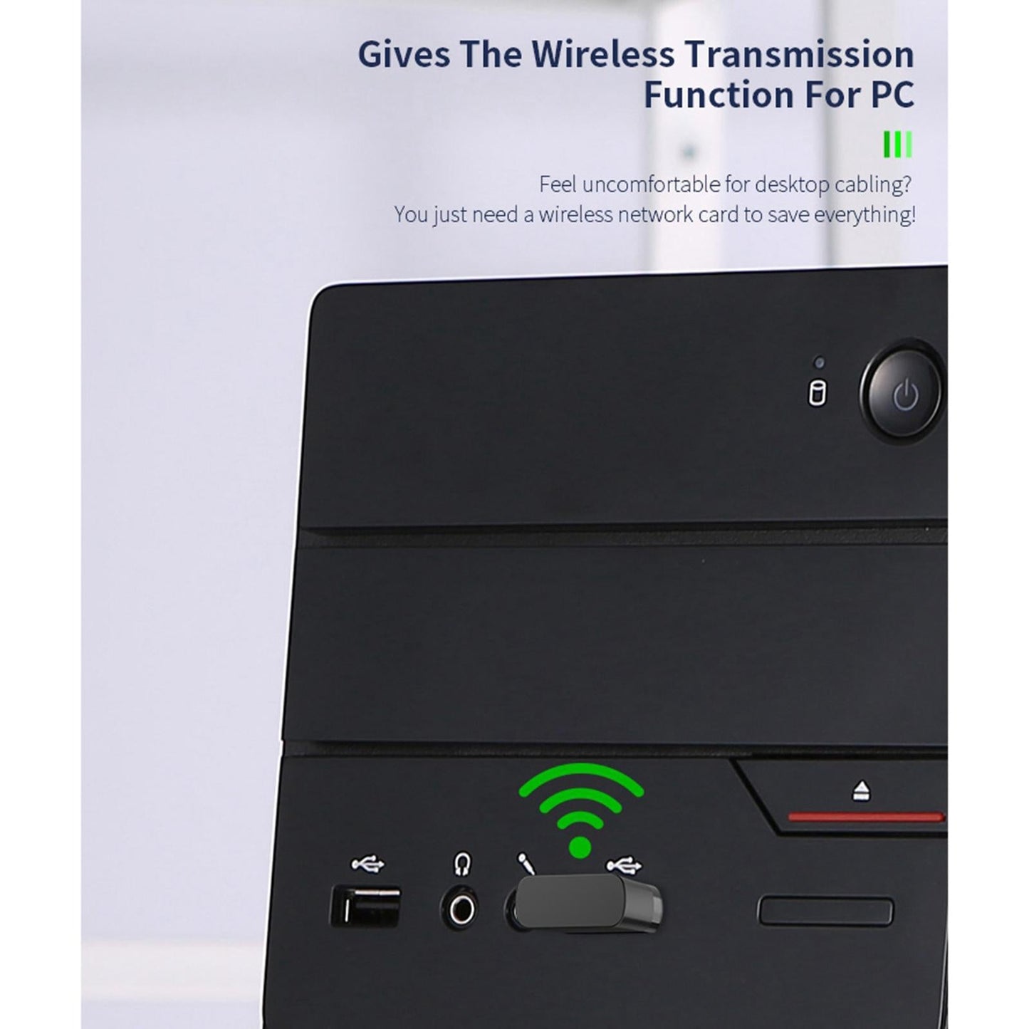 Portable USB 2.0 WiFi Dongle Dual Band Dongle 650Mbps Home Network Card New