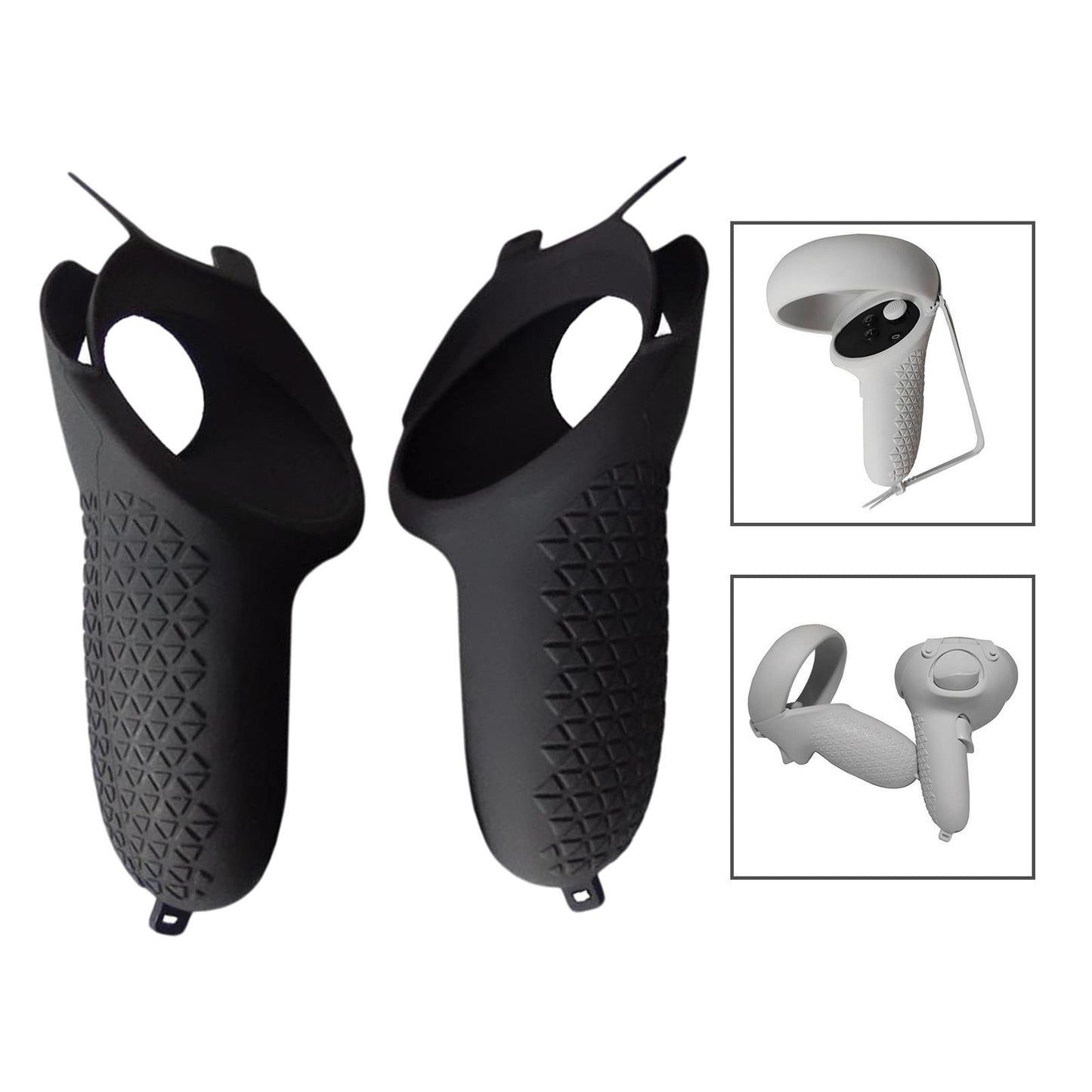 Touch Controller Silicone Handle Grip Cover for Oculus Quest 2 black