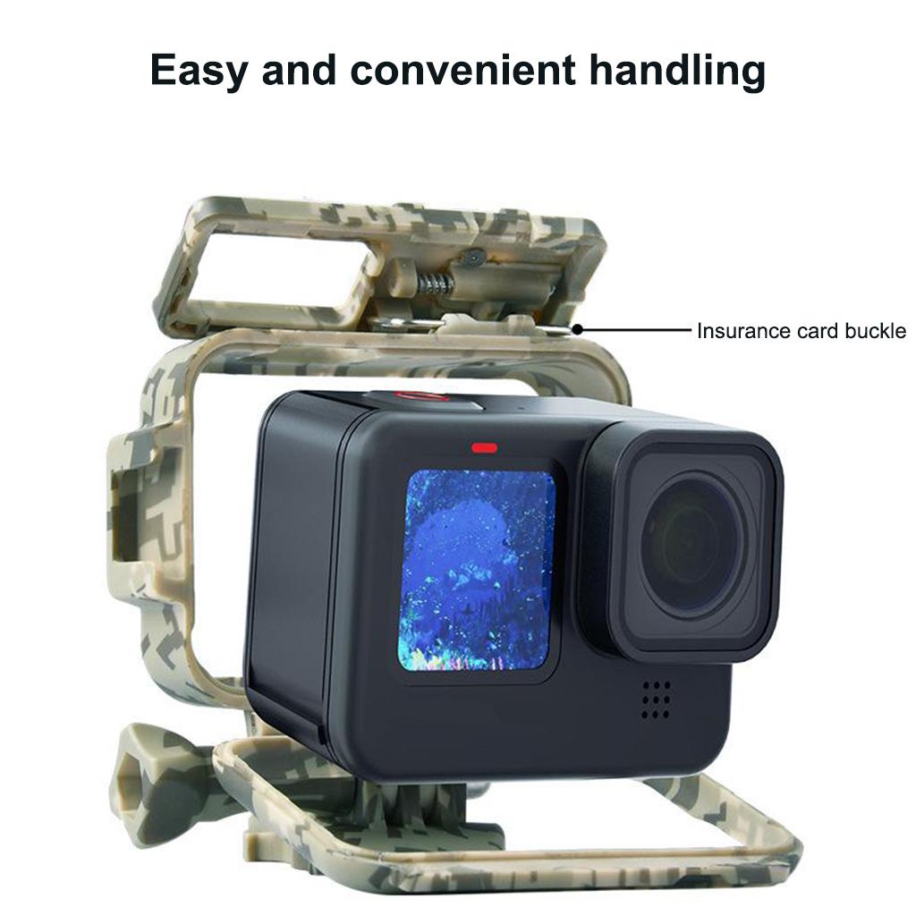 ABS Protective Frame Mount Housing Case Border for GoPro Hero 9 Accessories