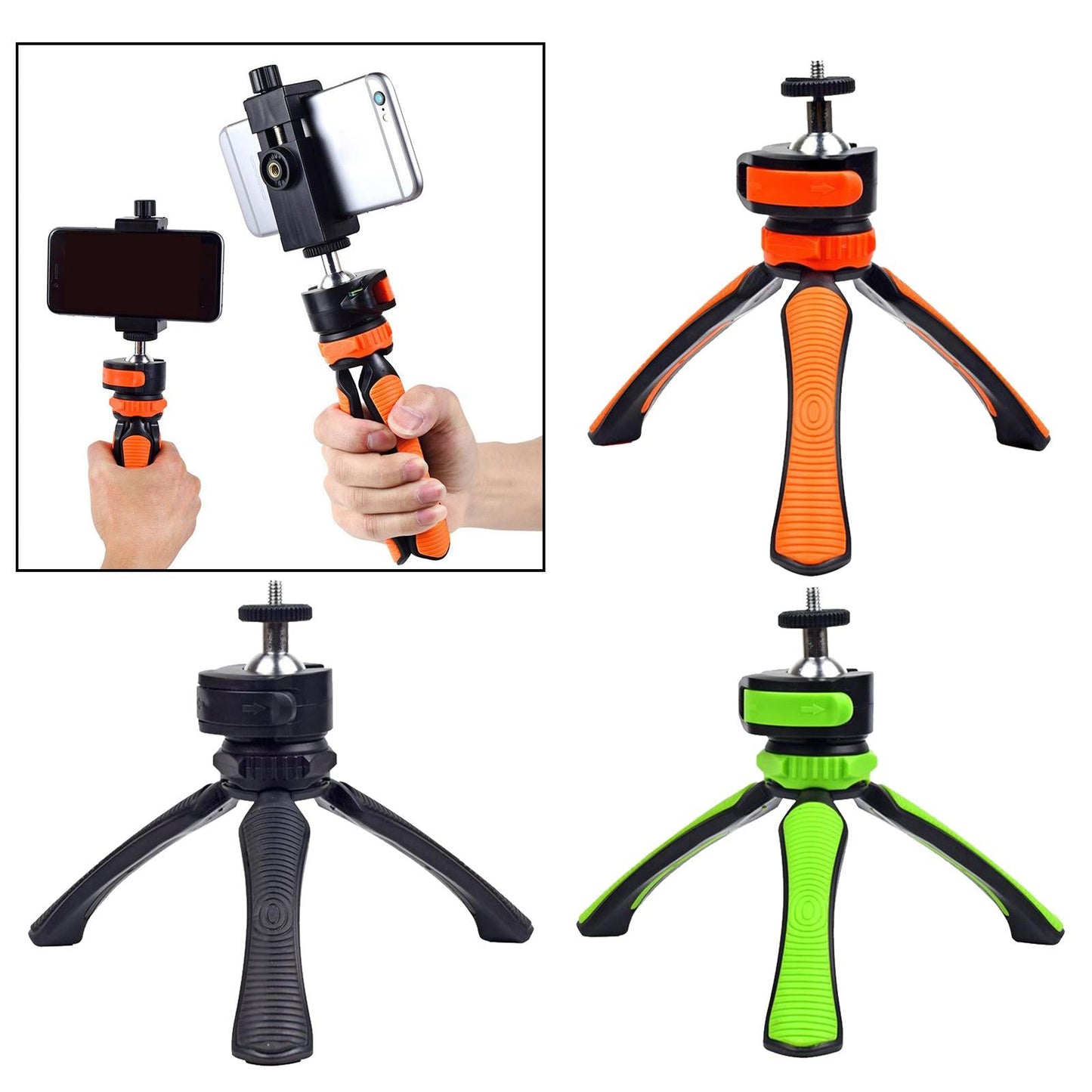 Portable Mini Tripod Camera Desk Tripod Mount Holder Table Stand Green