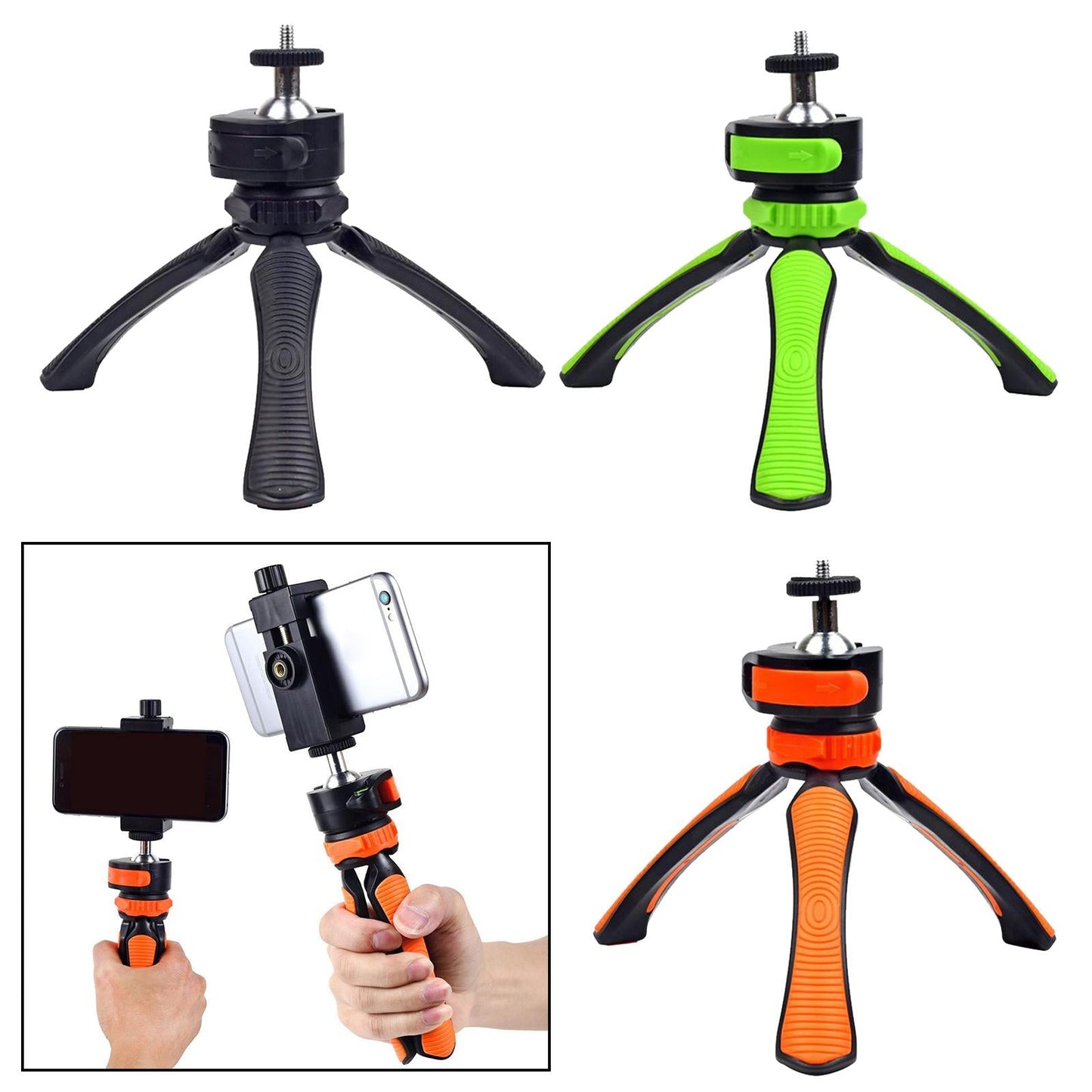 Portable Mini Tripod Camera Desk Tripod Mount Holder Table Stand Green