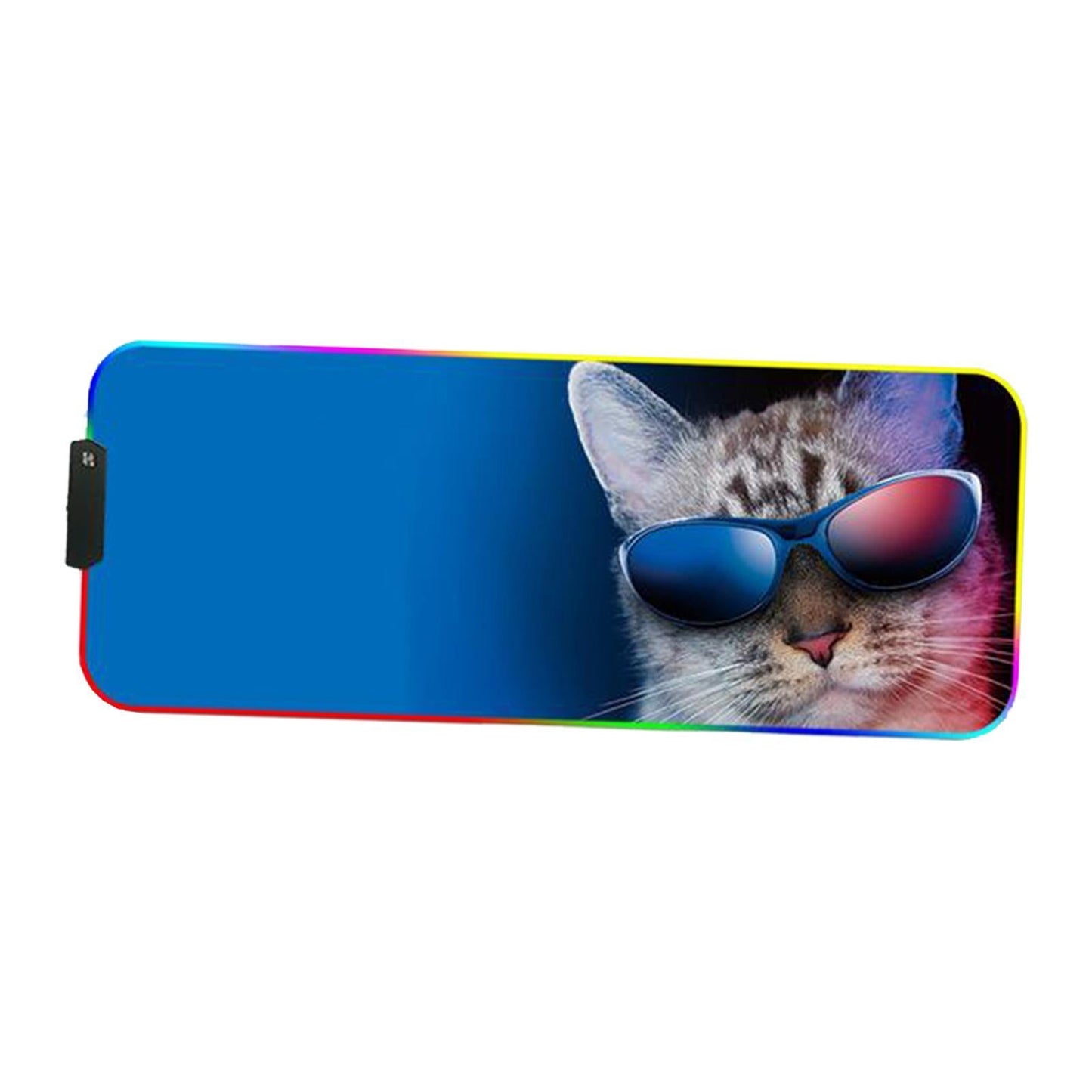 RGB LED Gaming Mouse Pad Glowing Mice Pad for PC Laptop Style 3