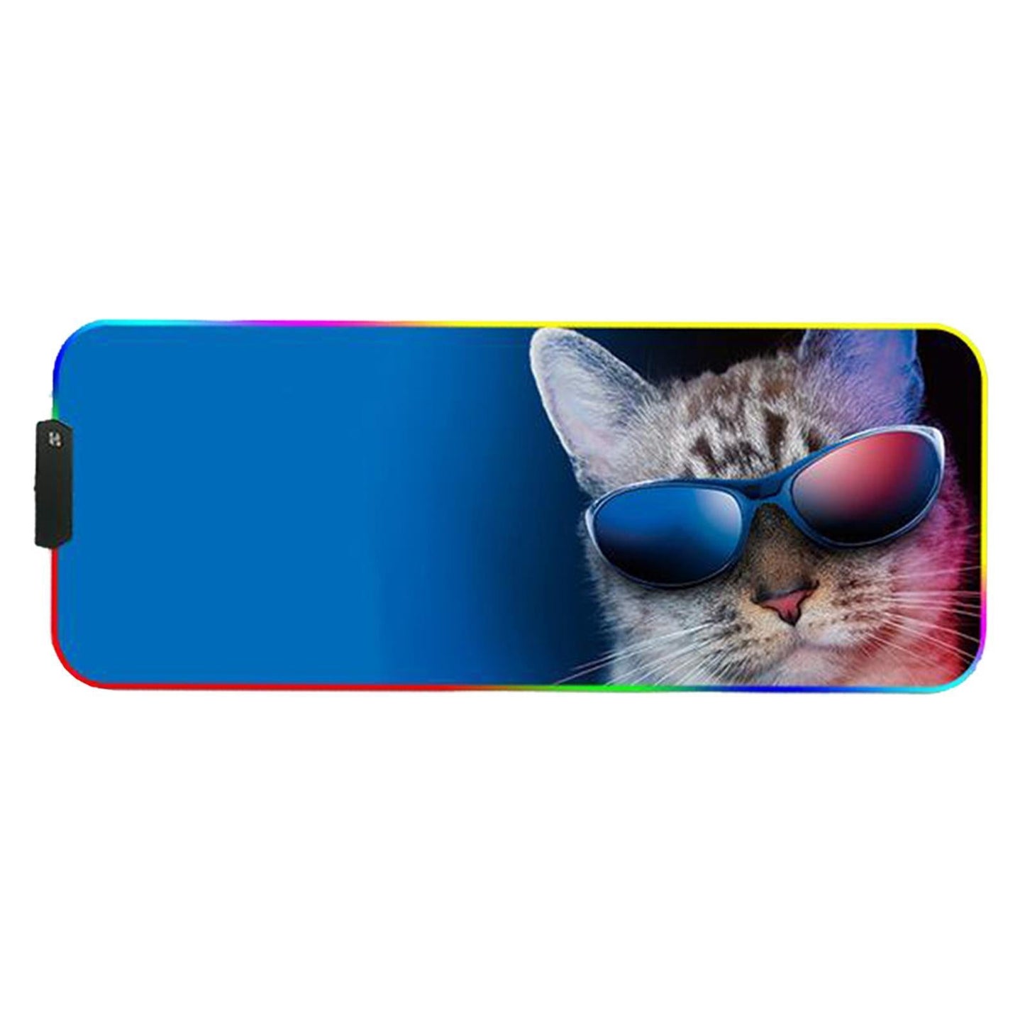 RGB LED Gaming Mouse Pad Glowing Mice Pad for PC Laptop Style 3