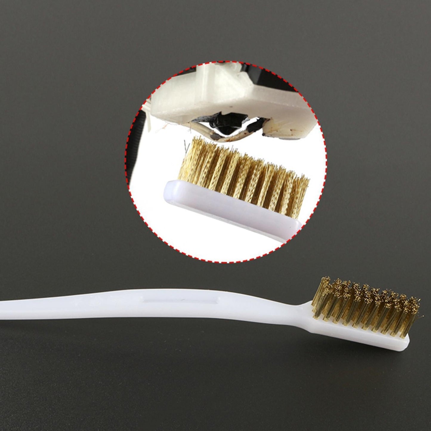 Copper Wire Copper Brush Handle for Nozzle Block Cleaning Parts