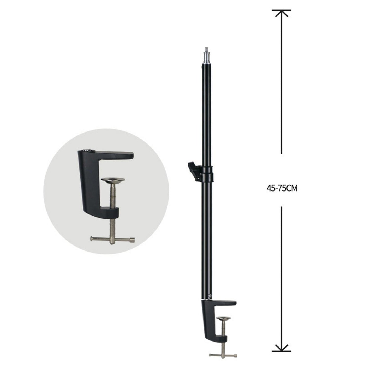 Tabletop Light Clip for Ring Light Stand