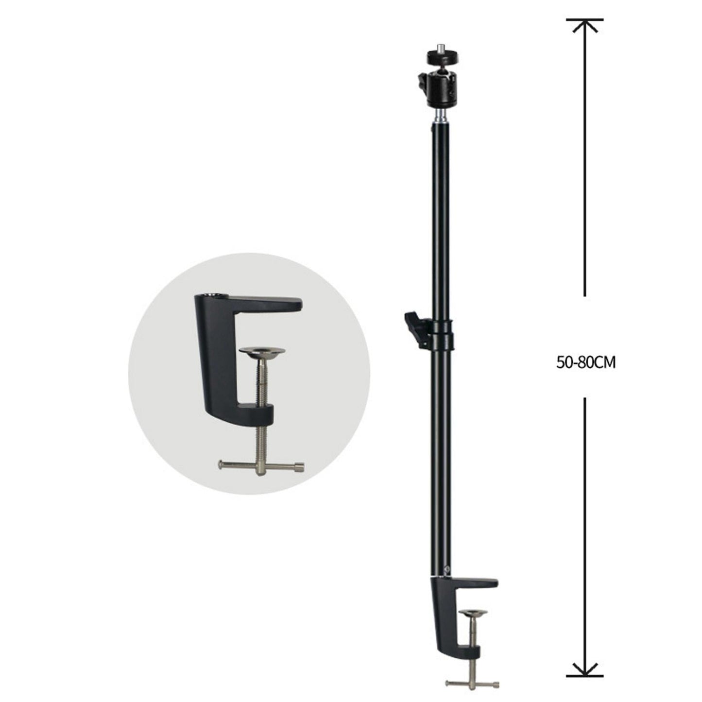 Tabletop Light Clip for Ring Light Stand+Screw