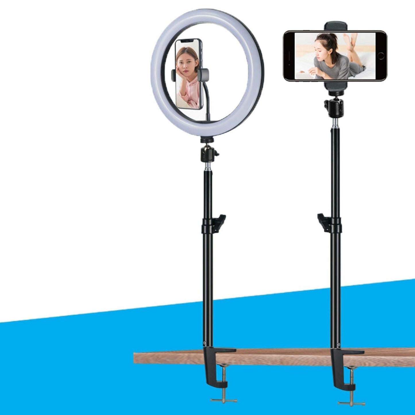 Tabletop Light Clip for Ring Light Stand+Screw