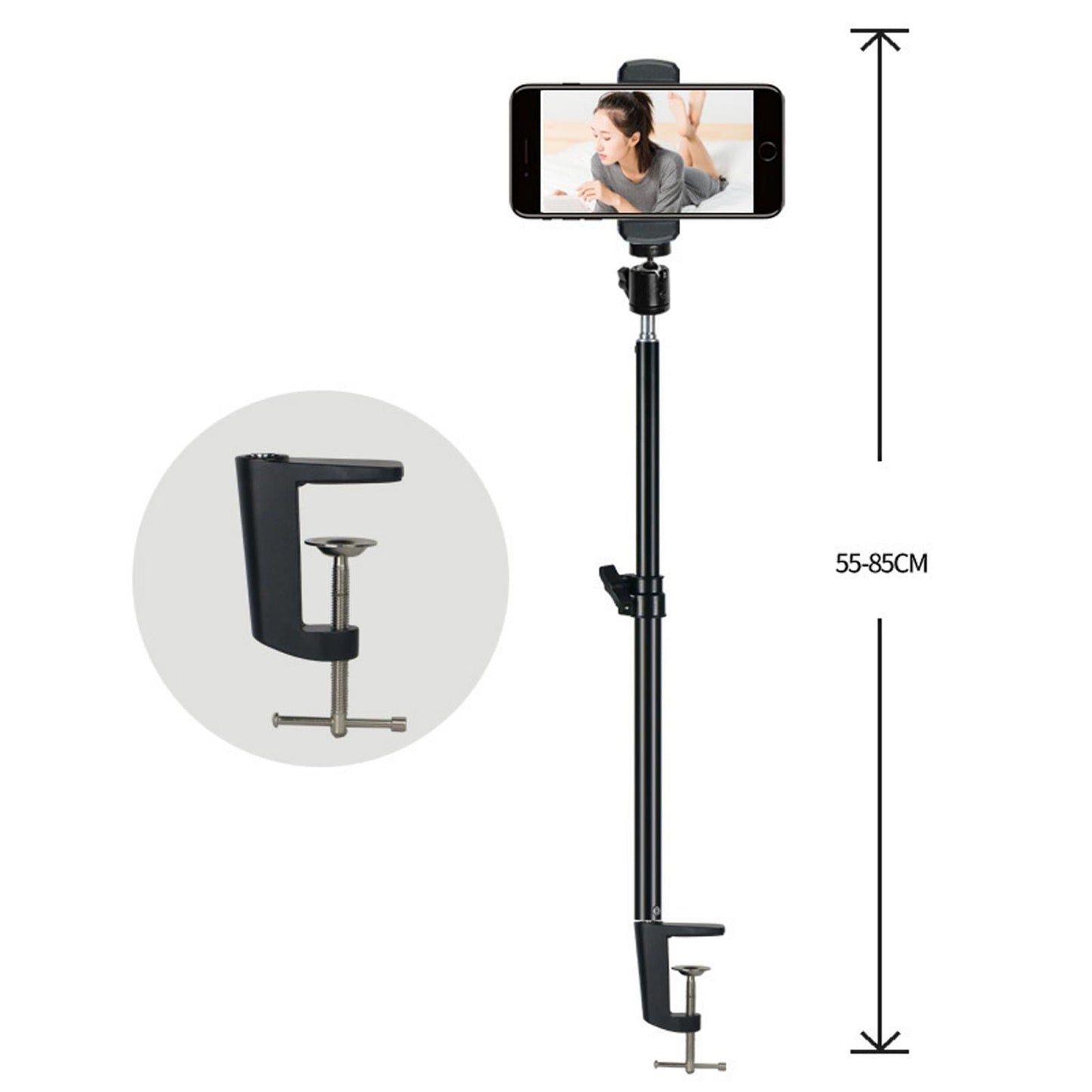 Tabletop Light Clip for Ring Light Clip+Stand+ Screw