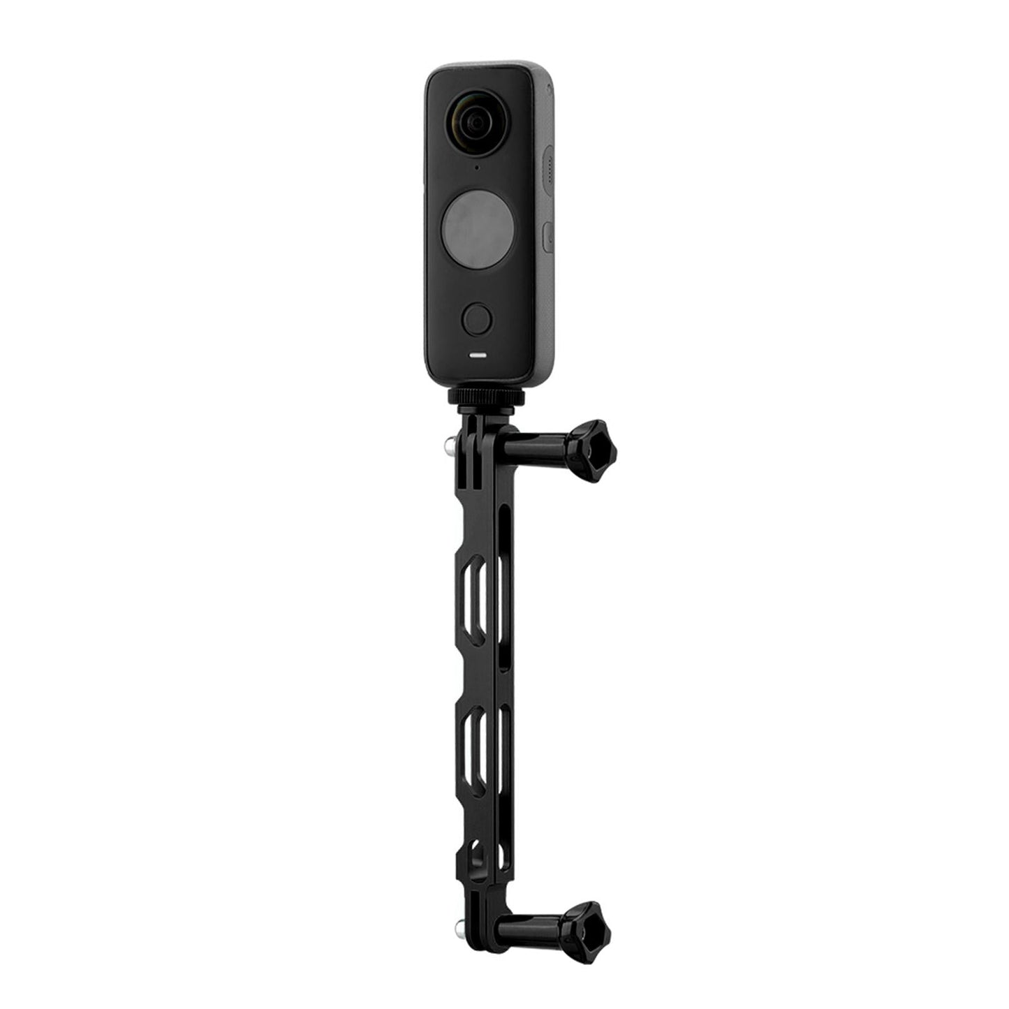 CNC Extension Arm Pole Mount Base 1/4 Adapter For Insta360 ONE X2 X black"