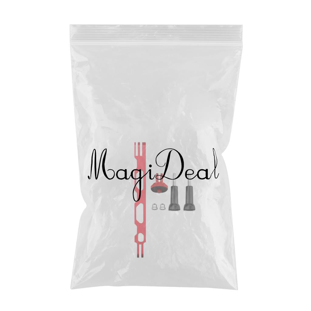 CNC Extension Arm Pole Mount Base 1/4 Adapter For Insta360 ONE X2 X red"