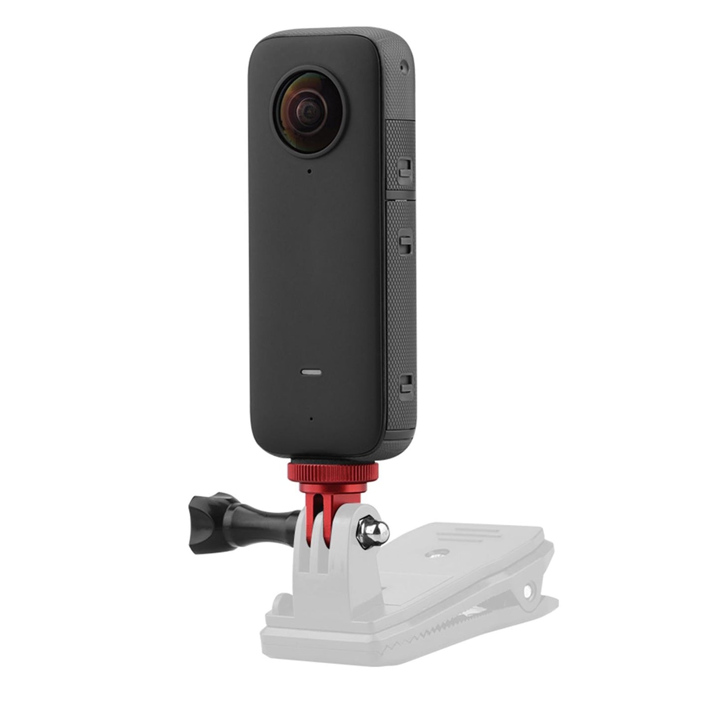 CNC Extension Arm Pole Mount Base 1/4 Adapter For Insta360 ONE X2 X red"