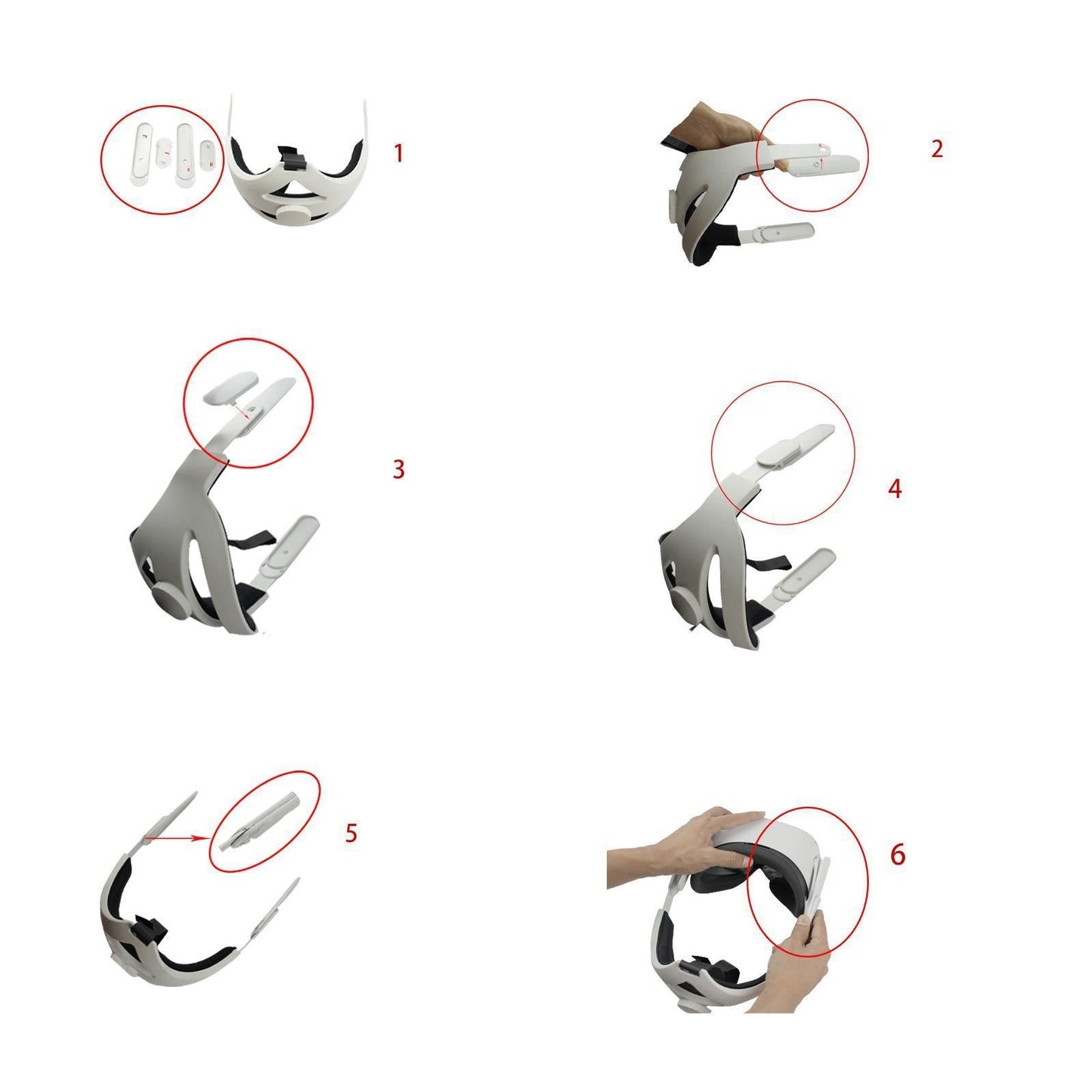 Protective Adjustable Headband Head Strap Replacement for Oculus Quest 2