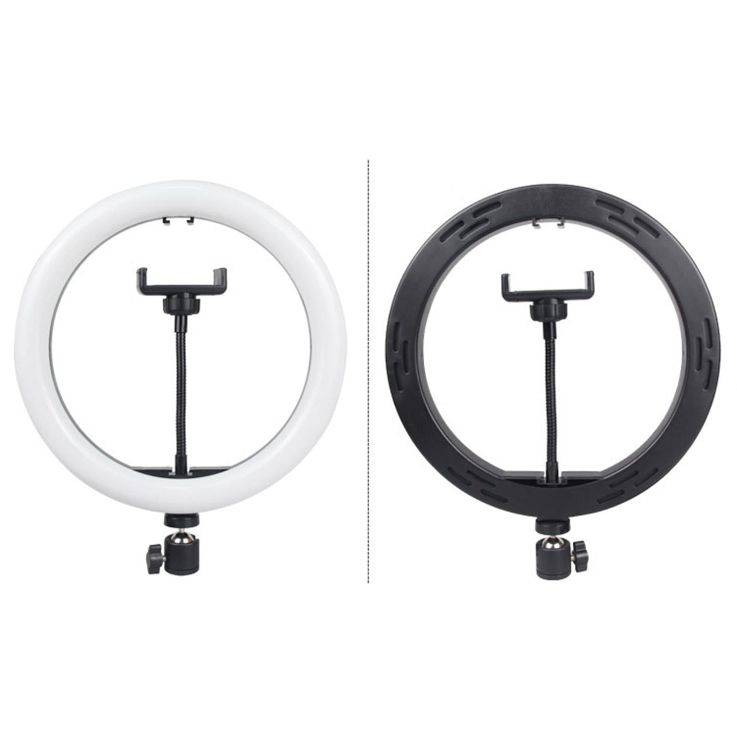 Adjustable 12/10"/6" Selfie Ring Light Phone Holder for YouTube Photography Set C"