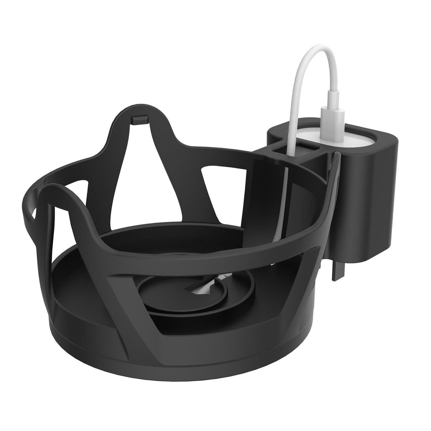 Wall Shelf Holder Cable Management for Apple Home Pod Mini Speakers Black