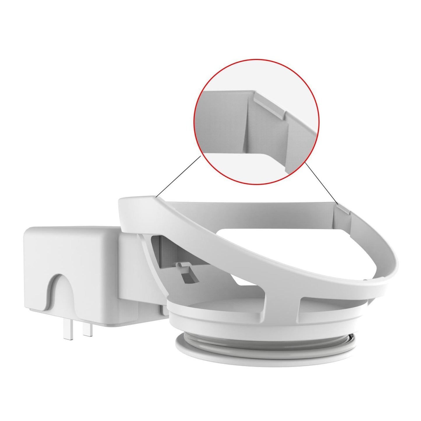 Wall Mount Shelf Bracket Stand for Amazon Echo Dot 4 4th Gen white