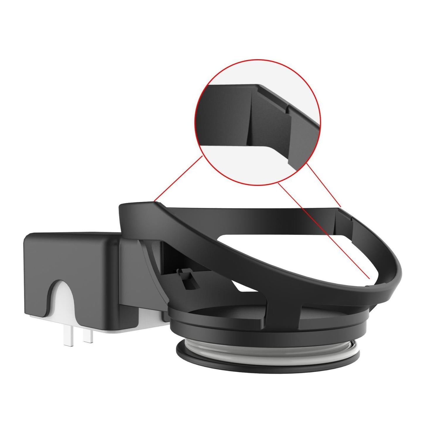 Wall Mount Shelf Bracket Stand for Amazon Echo Dot 4 4th Gen black