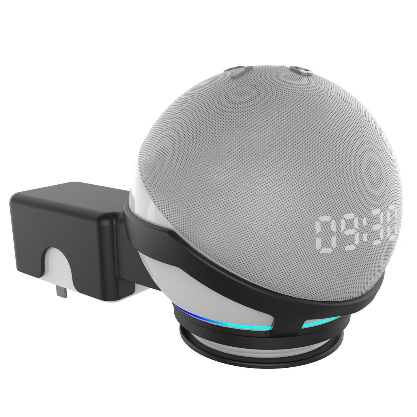 Wall Mount Shelf Bracket Stand for Amazon Echo Dot 4 4th Gen black