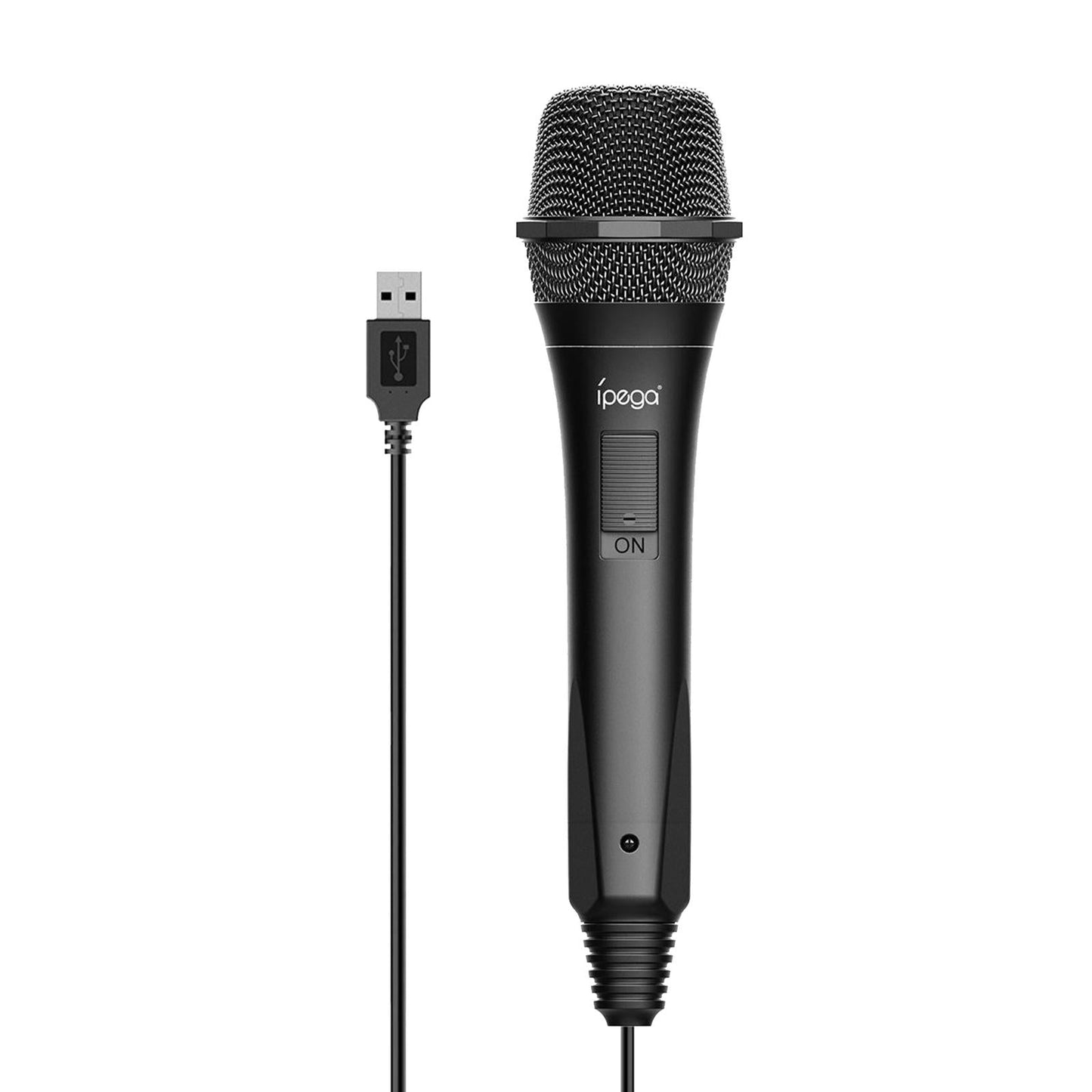 Black USB Handheld Game Microphone Singing MIC for PS4 Switch Plug & Play