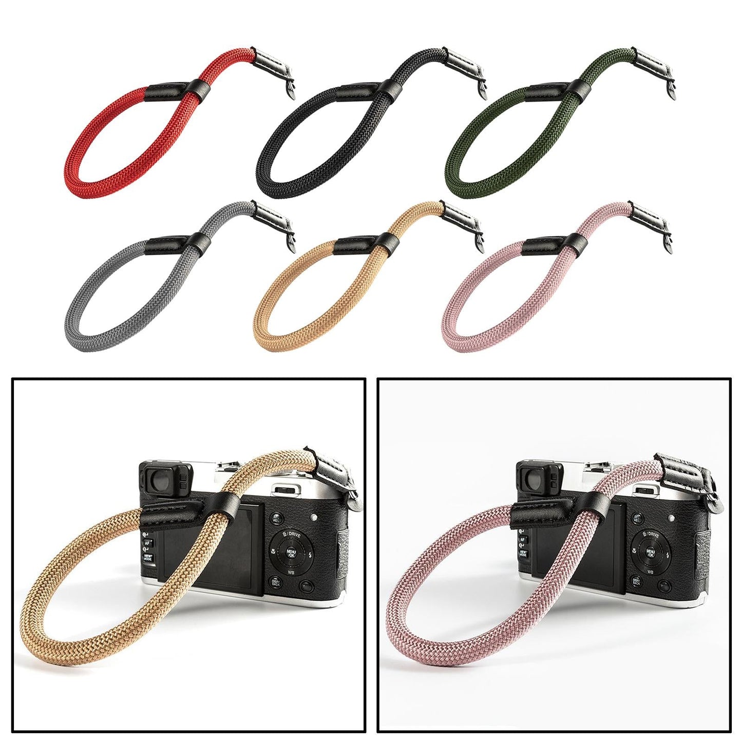 Camera Wrist Strap Fits FUJIFILM- X-pro 3 / X-Pro 2 / X100V / X100F / X-T4 Red