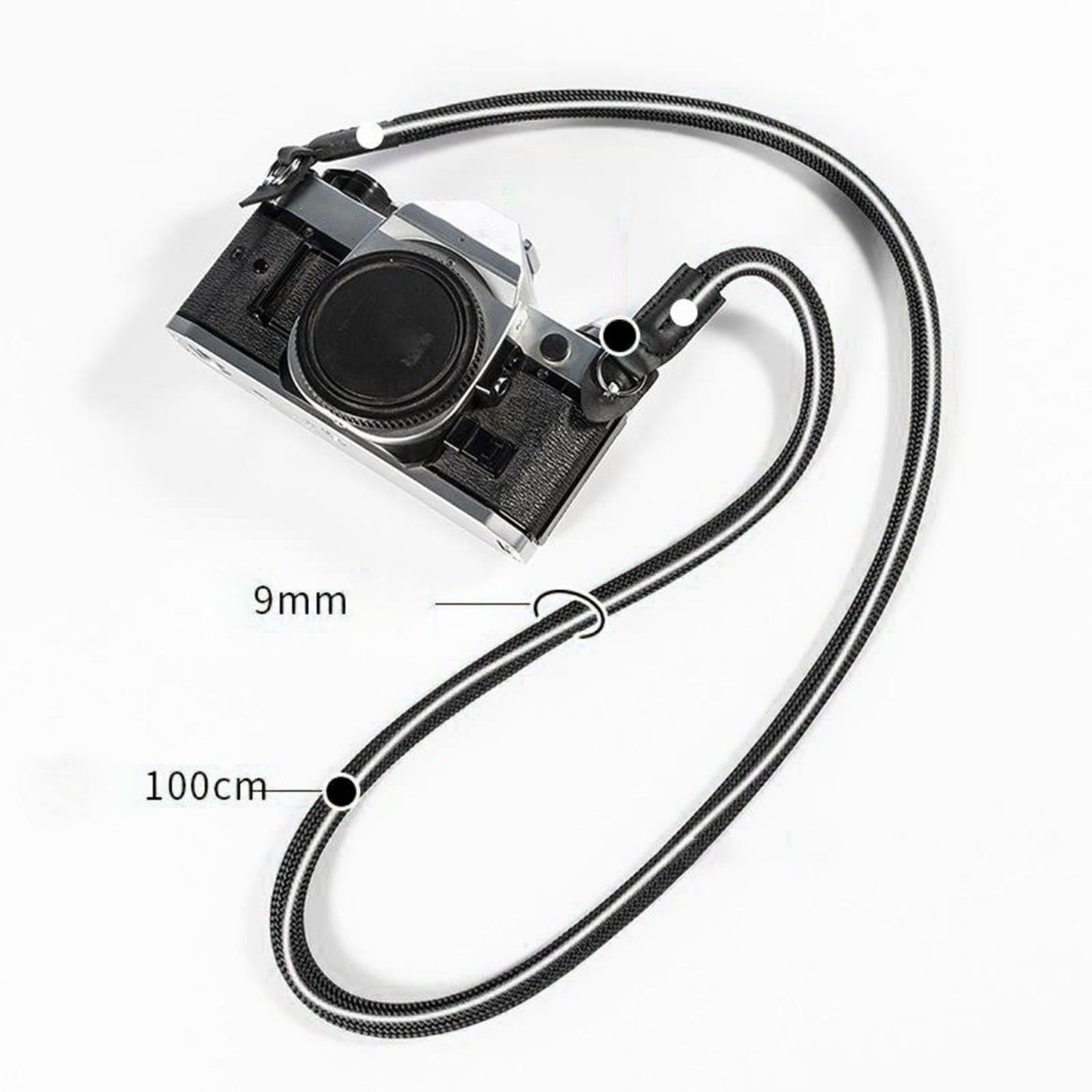 Portable Camera Neck Shoulder Strap Fits NIKON Z7 / Z6 / J5 / J4 DSLR Camera Black