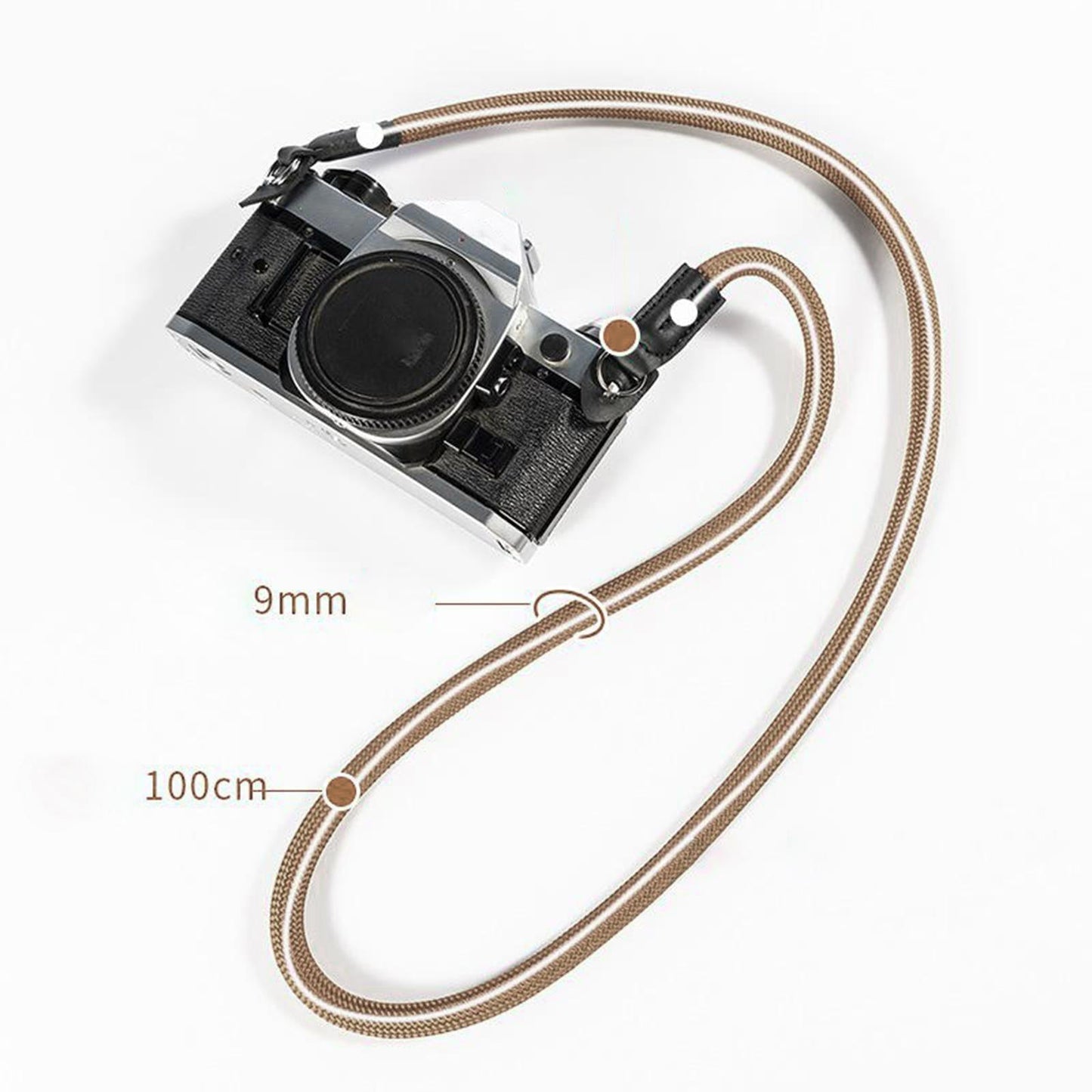 Portable Camera Neck Shoulder Strap Fits NIKON Z7 / Z6 / J5 / J4 DSLR Camera Light Brown