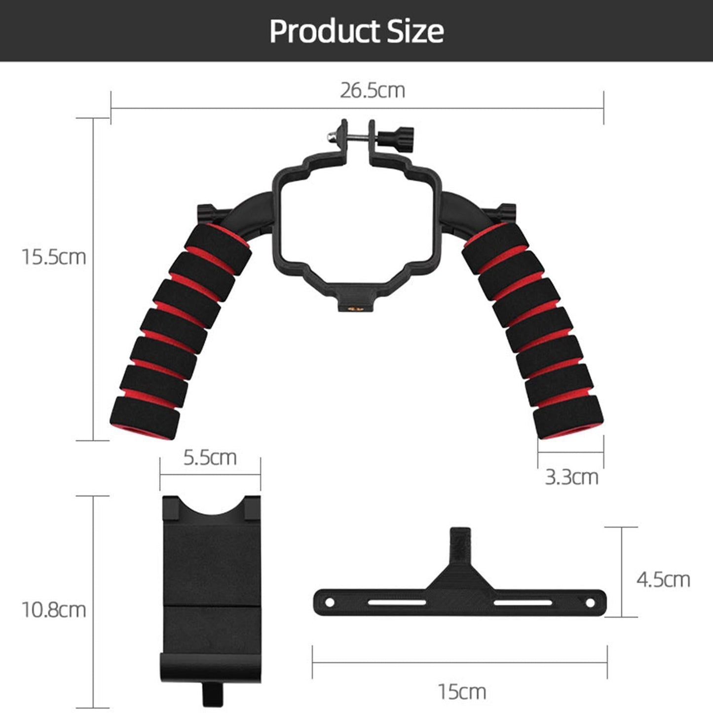 Handheld Gimbal Stabilizer for DJI Mavic AIR 2 remote with screen