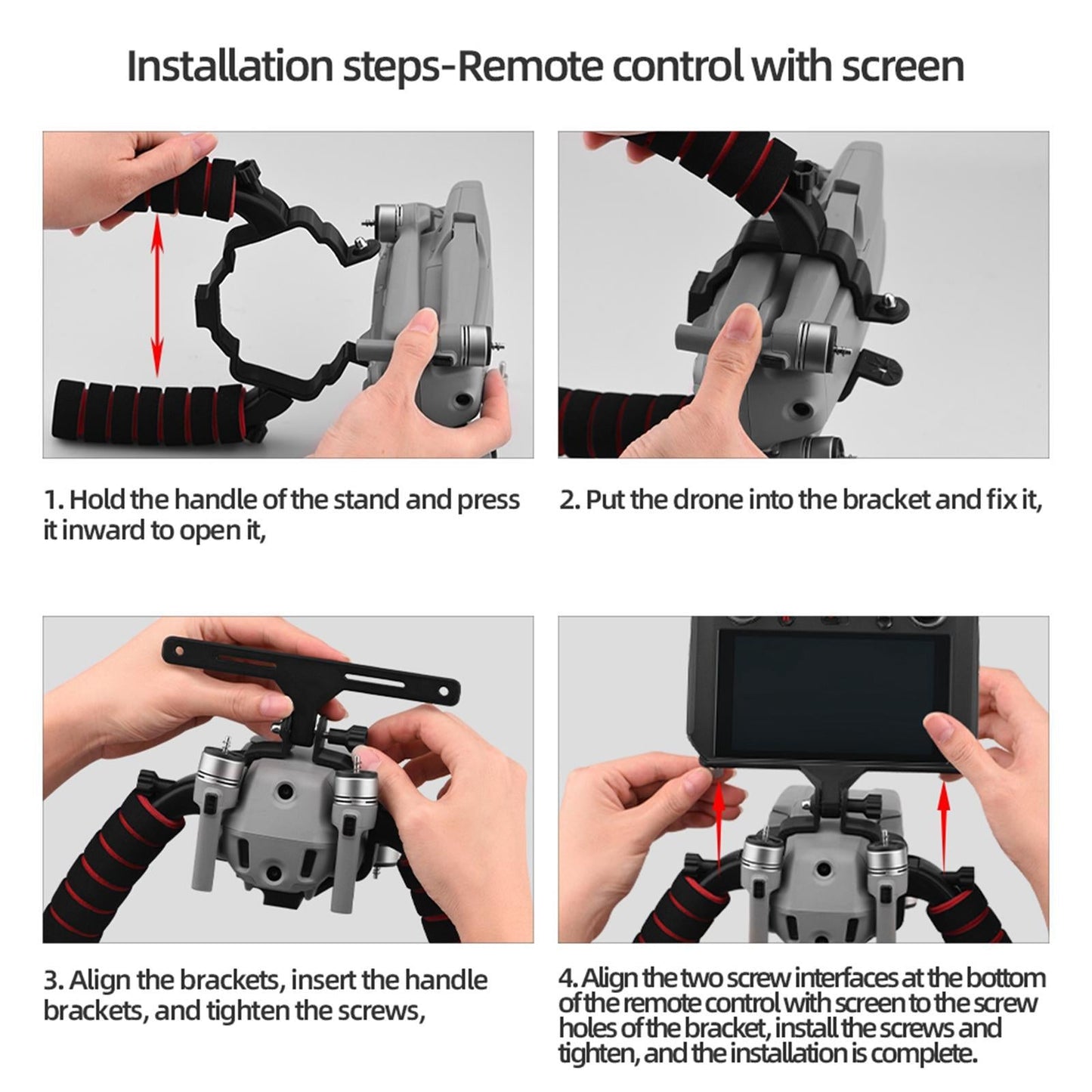 Handheld Gimbal Stabilizer for DJI Mavic AIR 2 remote with screen