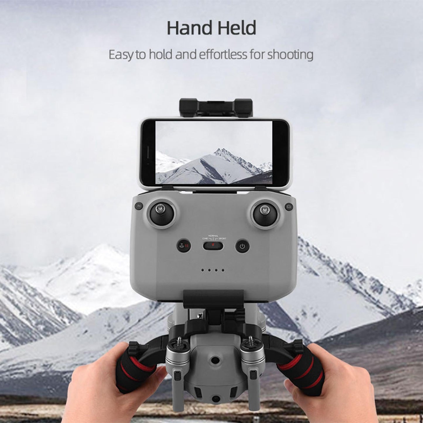 Handheld Gimbal Stabilizer for DJI Mavic AIR 2 remote with screen