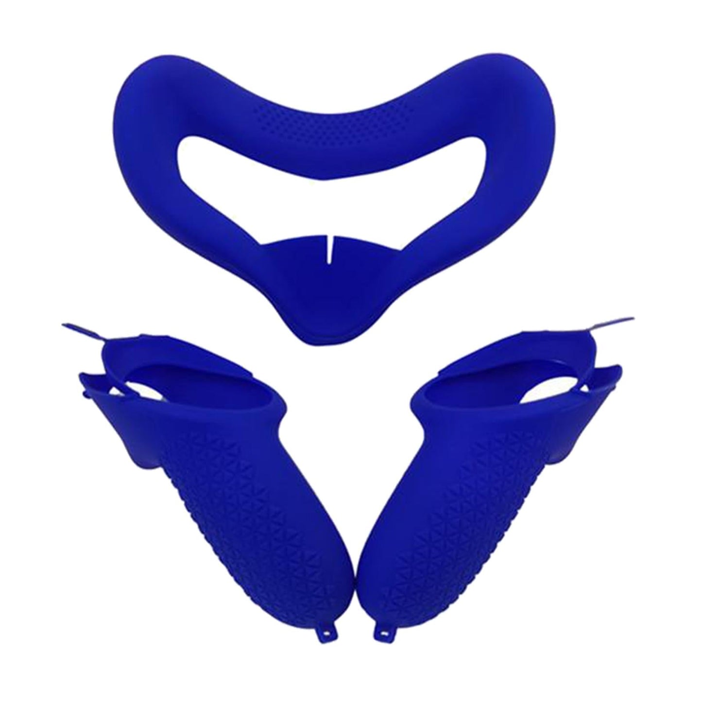 Silicone Eye Mask Cover Controller Grips For Oculus Quest 2 VR Headset Blue