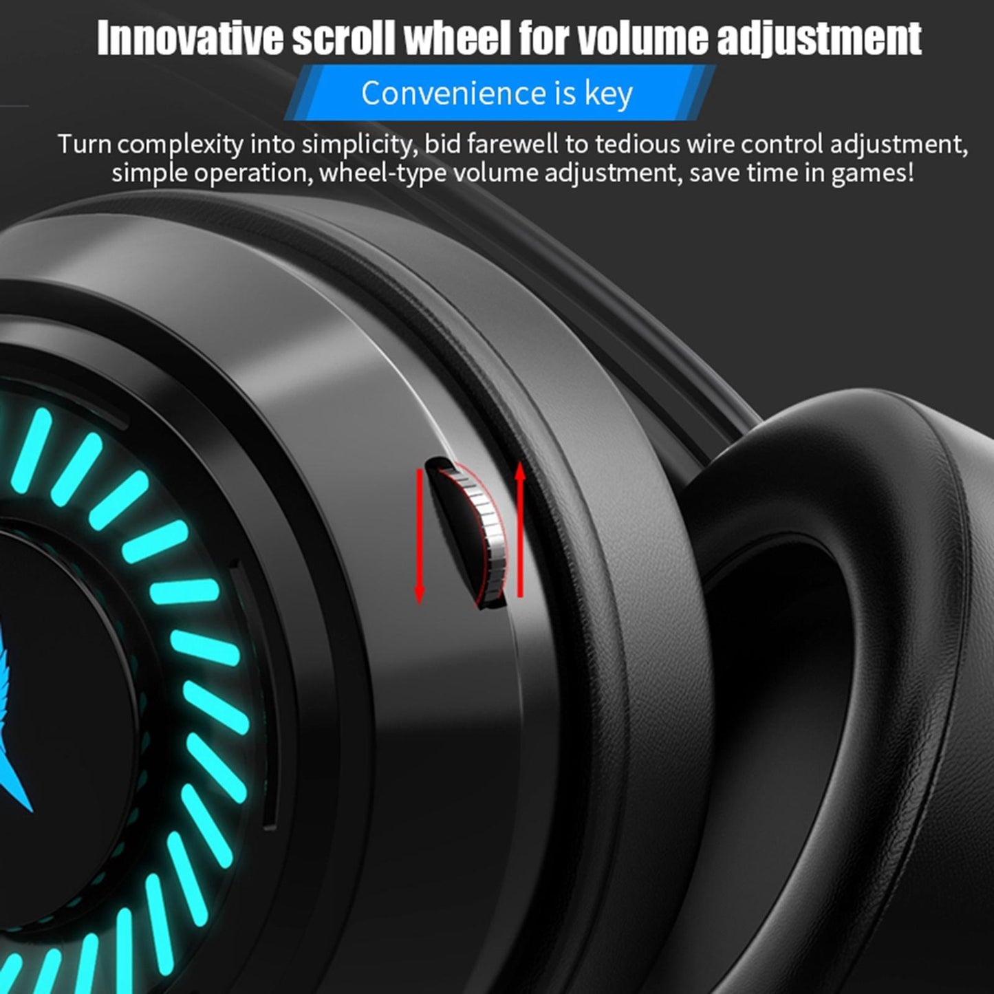 Esports Gaming Headset PC Headphone 7.1 Surround Sound for PC Mac Laptop USB plug