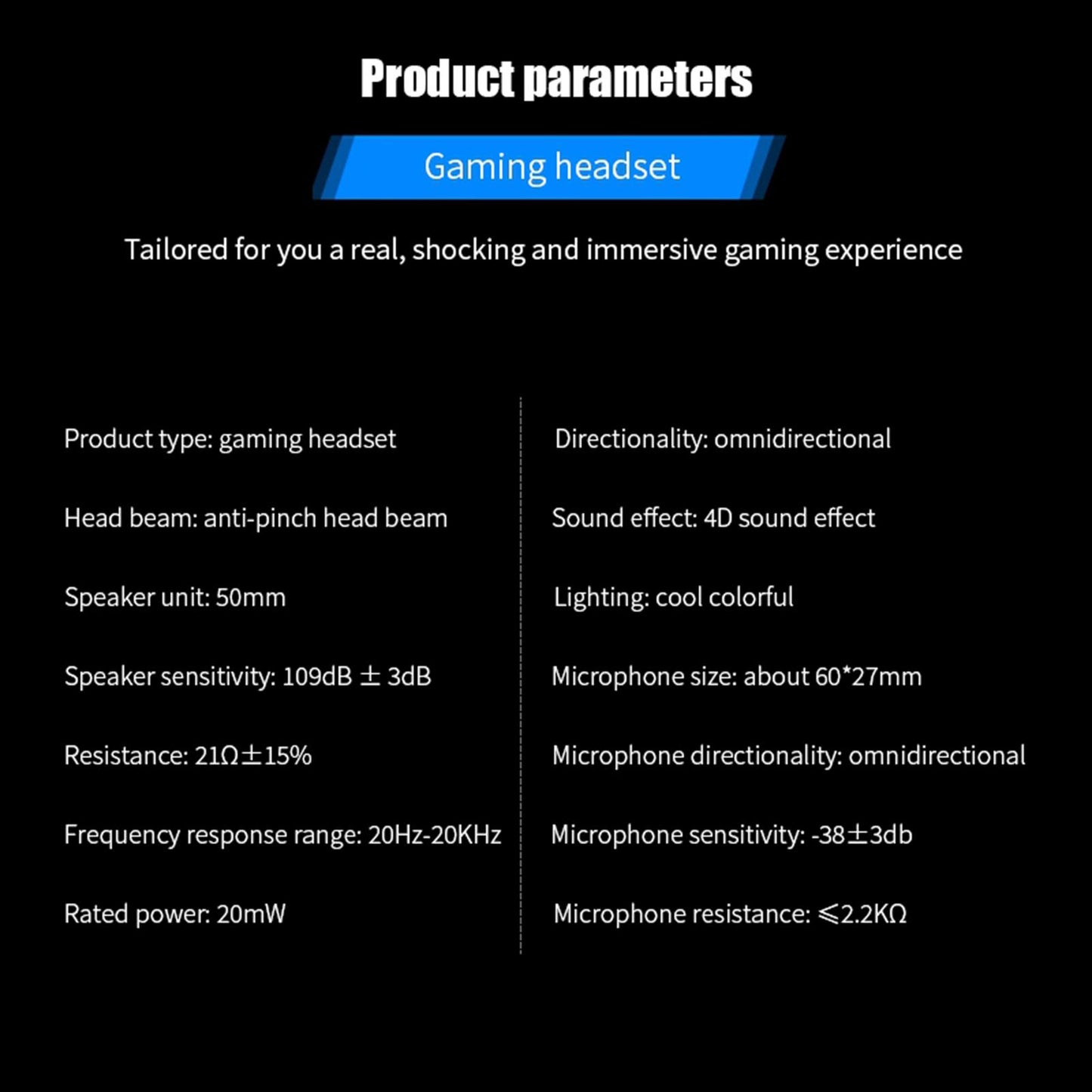 Esports Gaming Headset PC Headphone 7.1 Surround Sound for PC Mac Laptop USB plug