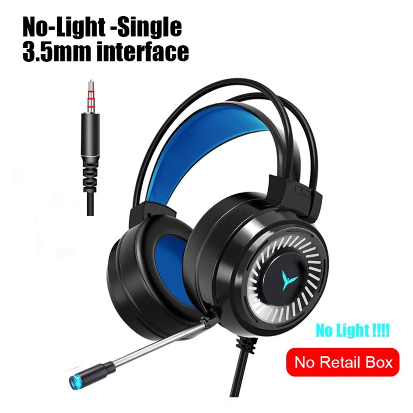 Esports Gaming Headset PC Headphone 7.1 Surround Sound for PC Mac Laptop 3.5mm plug