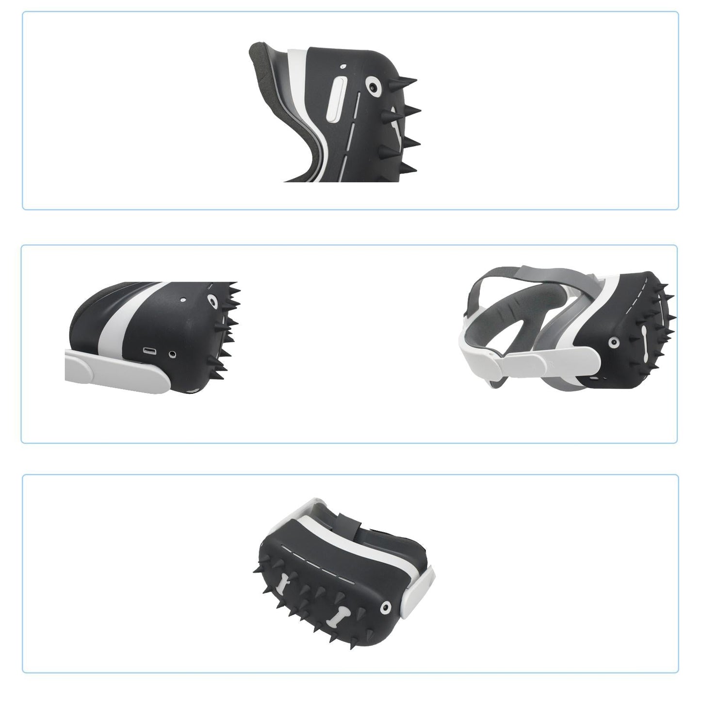 Silicone Front Protection Cover Case for Oculus Quest 2 Accessories White