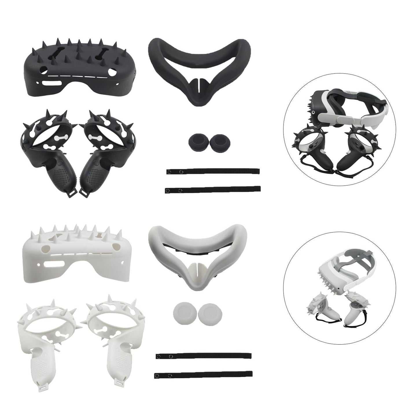 Soft Touch Controller Grip Cover for Oculus Quest 2 Accessories black