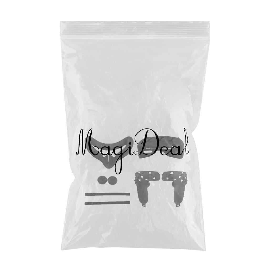 VR Face Cover Skin Set Bundle for Oculus Quest 2 Face Protect black