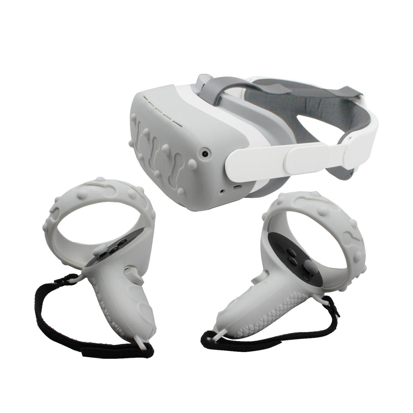 VR Face Cover Skin Set Bundle for Oculus Quest 2 Face Protect white