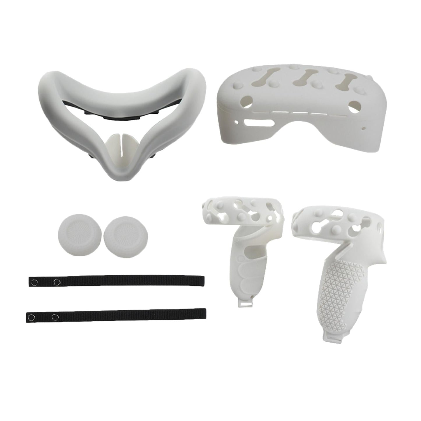 VR Face Cover Skin Set Bundle for Oculus Quest 2 Face Protect white