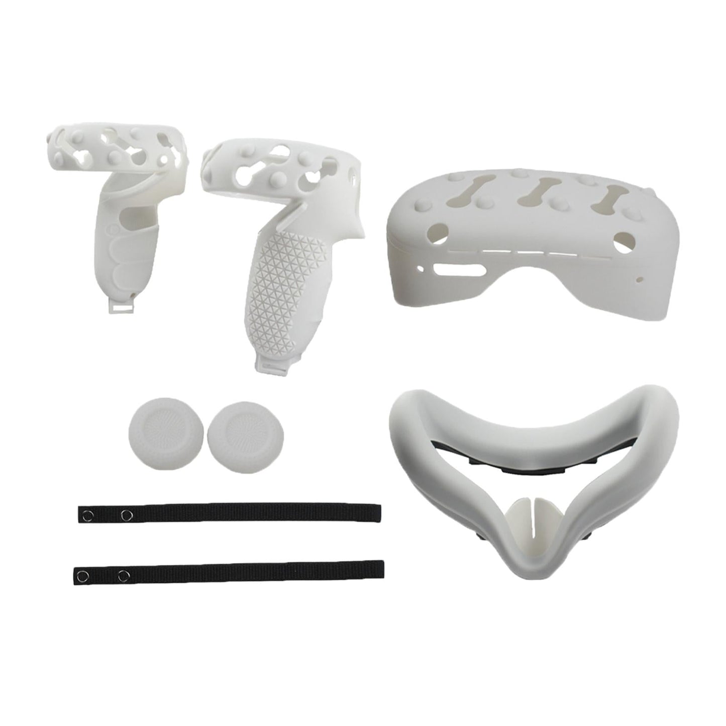 VR Face Cover Skin Set Bundle for Oculus Quest 2 Face Protect white