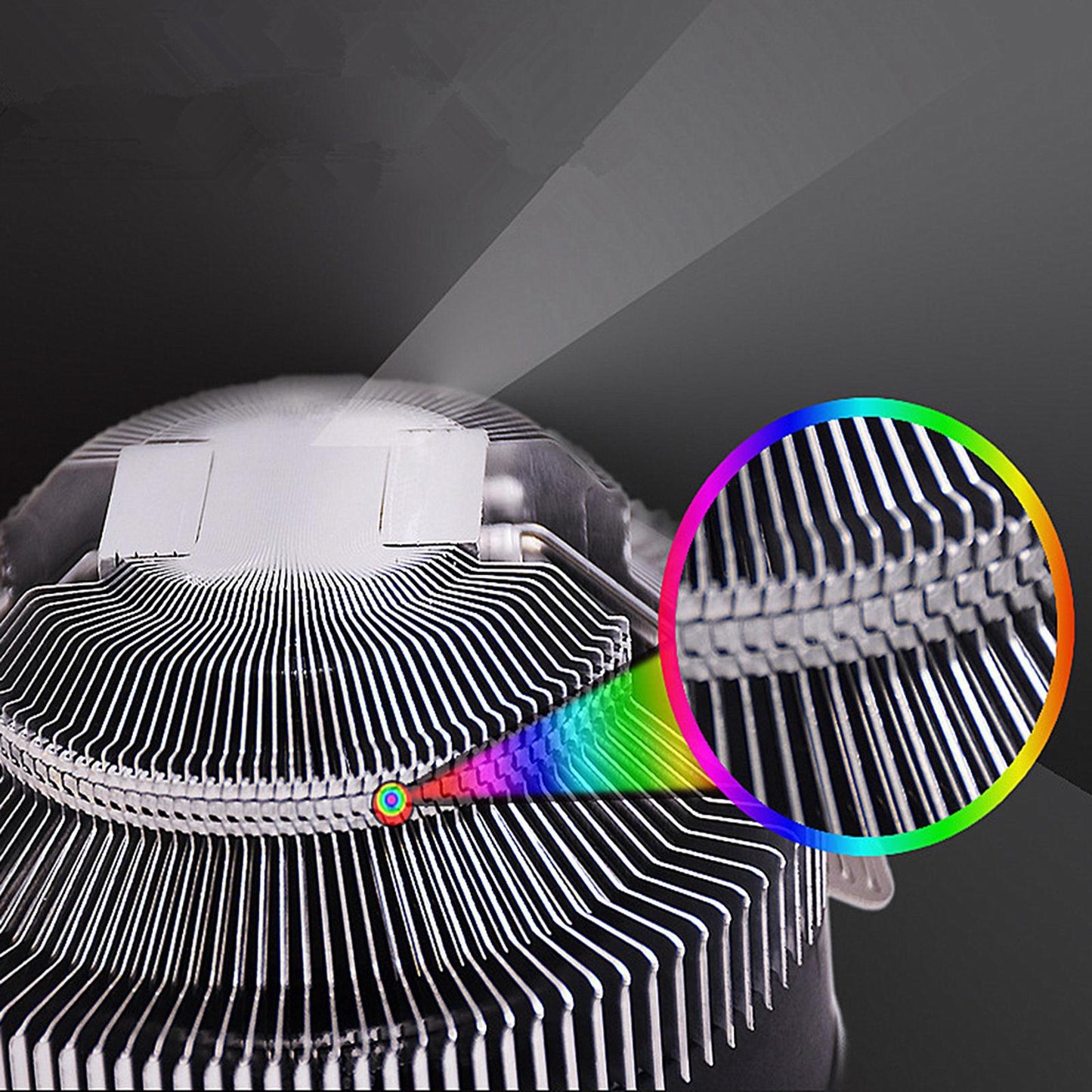 LED RGB CPU Cooler Fan Desktop Radiator for Intel LGA 1150 AM3 AM3+