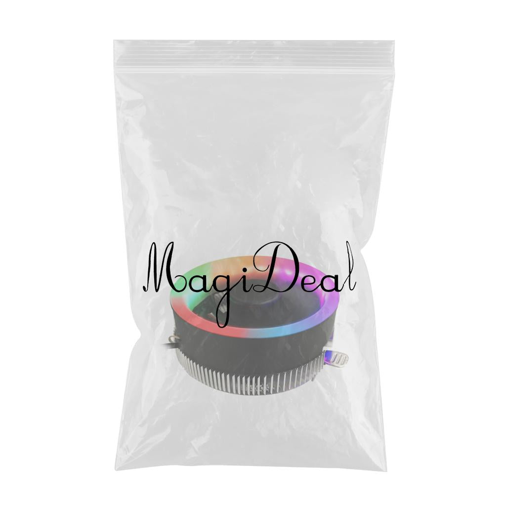 LED RGB CPU Cooler Fan Desktop Radiator for Intel LGA 1150 AM3 AM3+